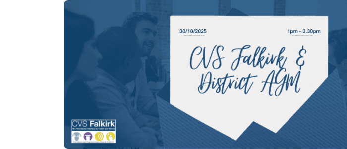 CVS Falkirk & District 2025 AGM website banner template 11 700x300