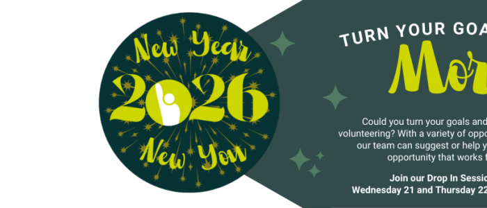 New Year, New You: Could YOU Become A Volunteer In 2026? website banner template 2 700x300